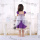 wholesale baby clothes ruffle purple princess dresses